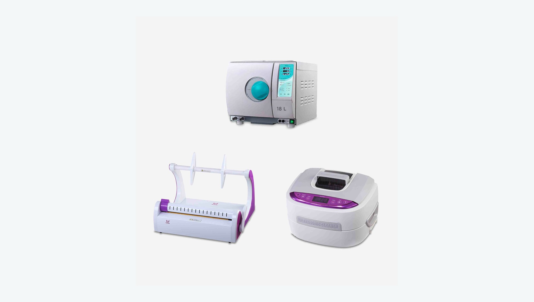 Ultrasonic Cleaner and Pouch Sealer