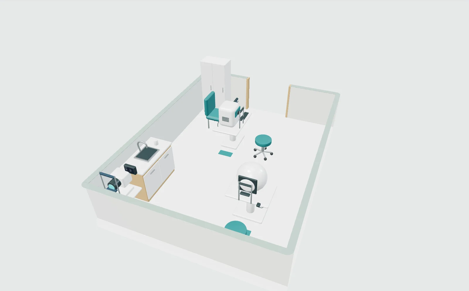 OCT and diagnostic room
