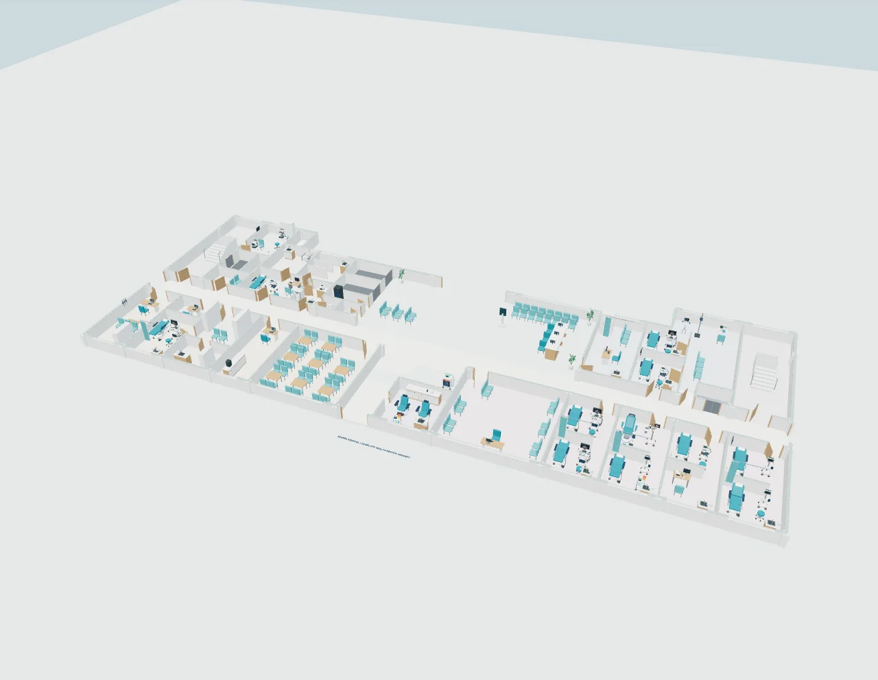 Health screening spaces, from plan to equipment.