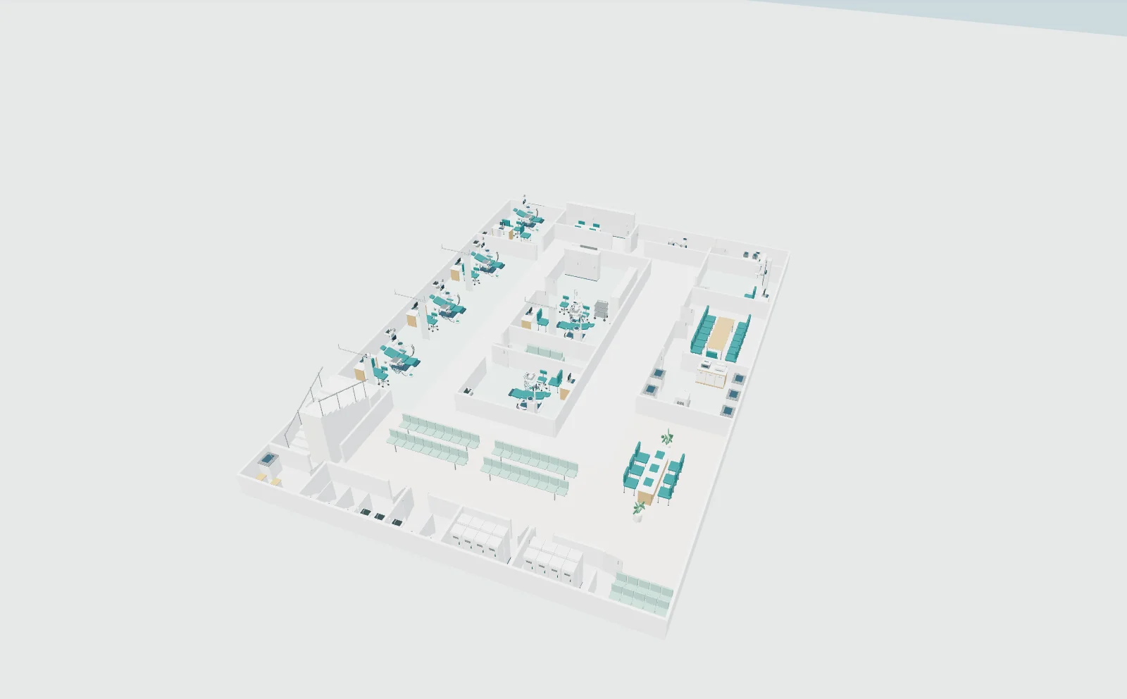 Dental-centre study based on the historical project plan