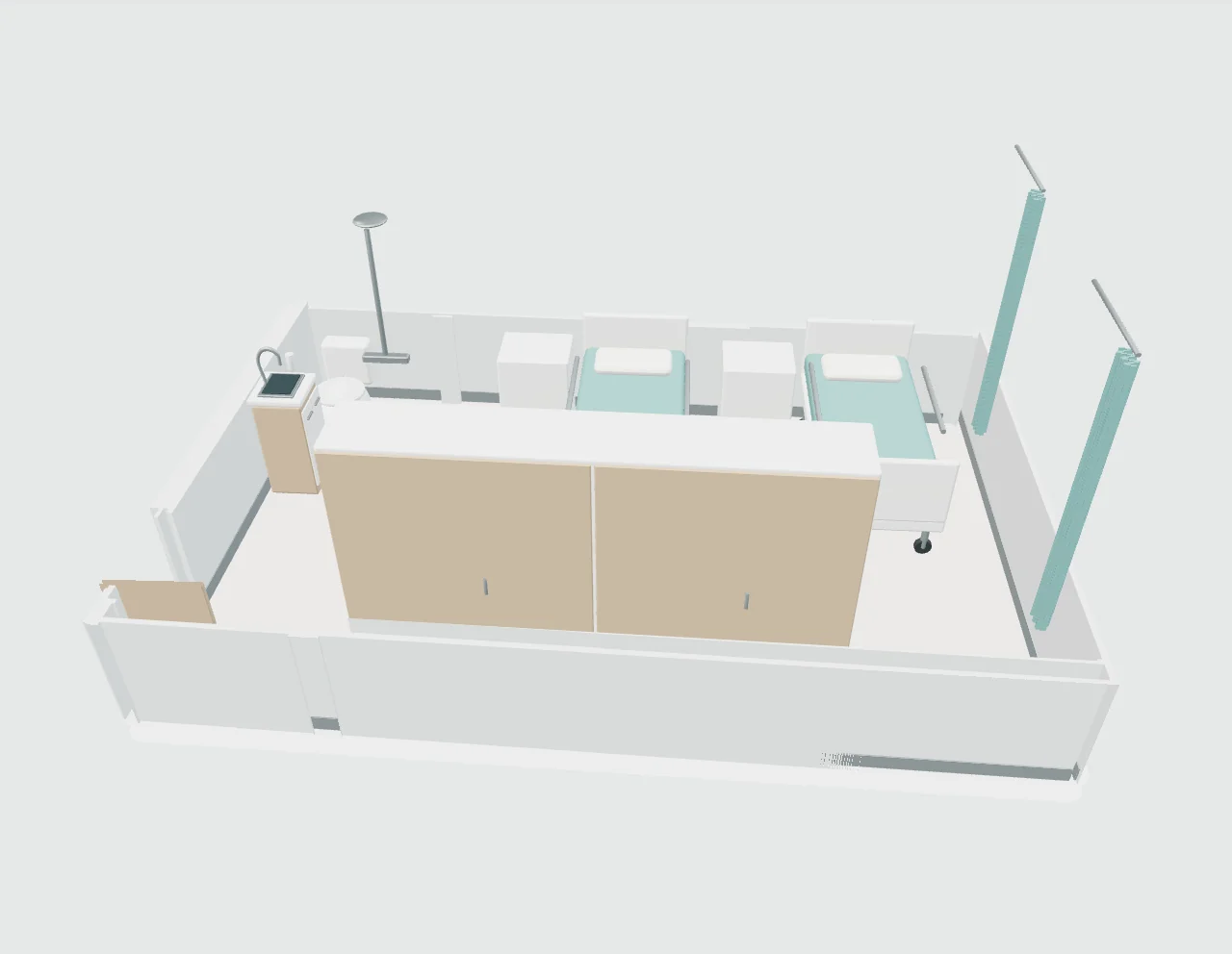 Patient-room arrangement