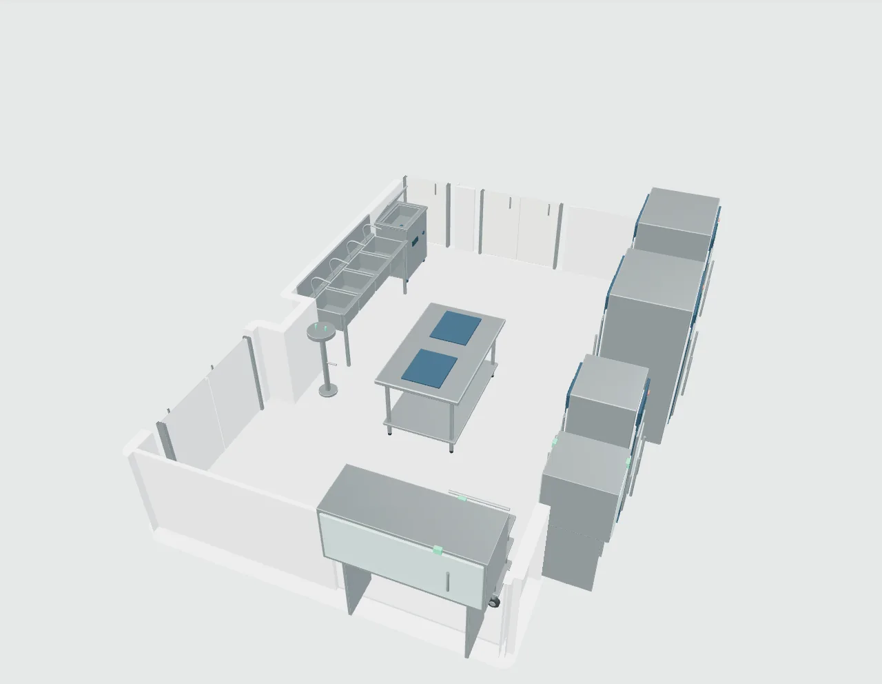 A central sterile supply department — space or equipment view 1