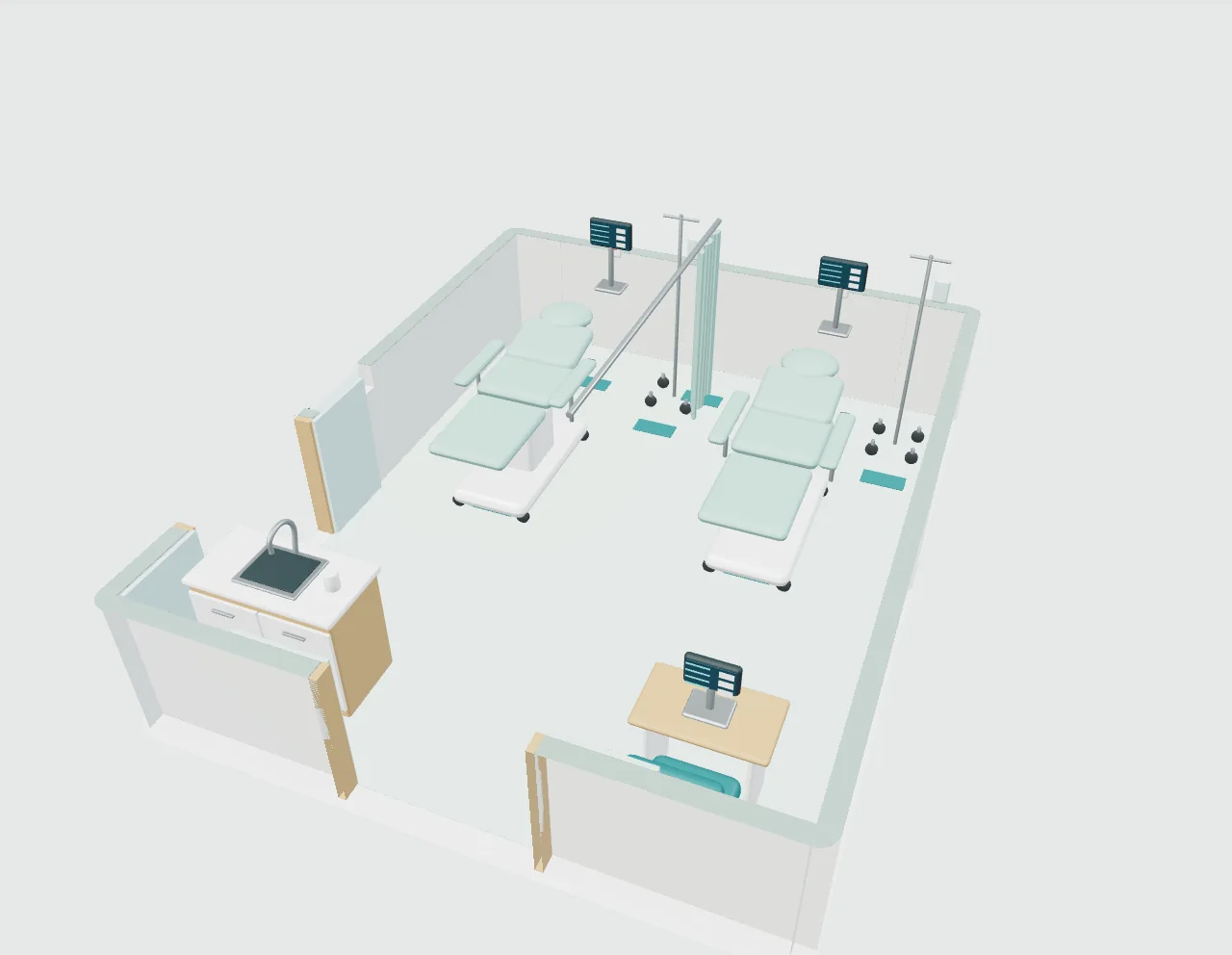 An eye centre, planned as a complete service — space or equipment view 3