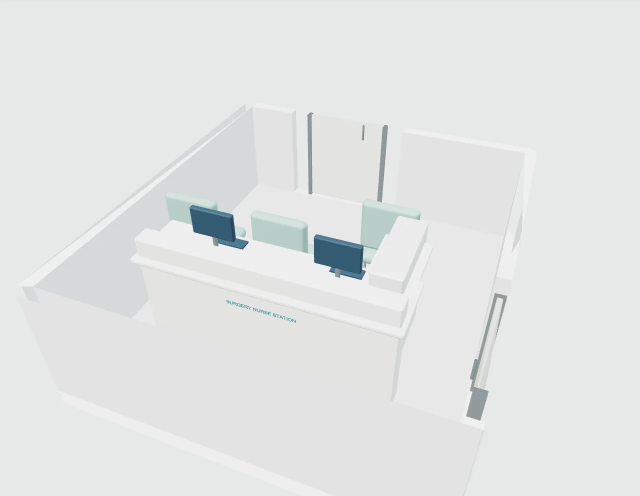 A five-theatre hospital operating suite — space or equipment view 3