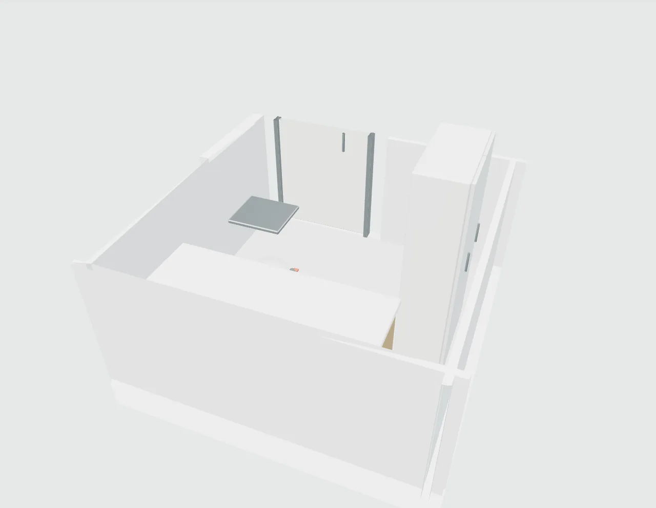 A six-bed intensive care unit — space or equipment view 2