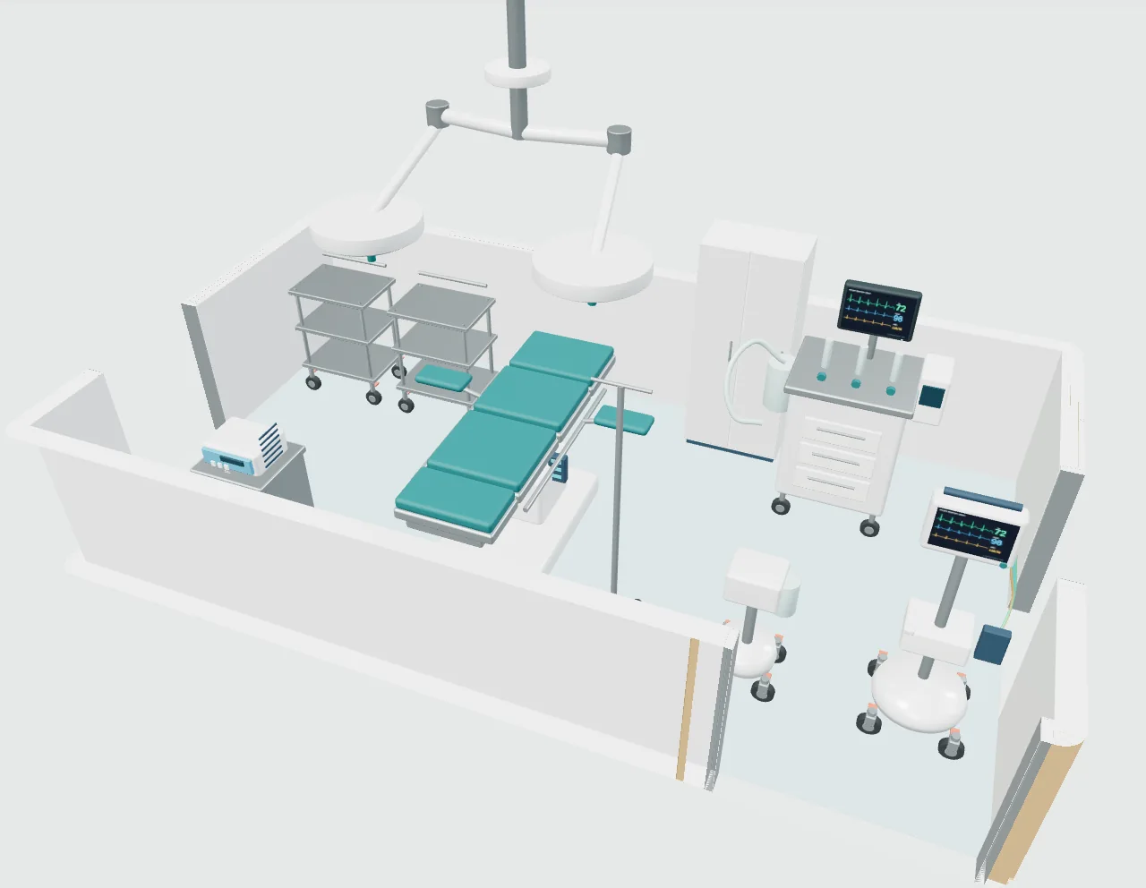 A general clinic and its extension — space or equipment view 1