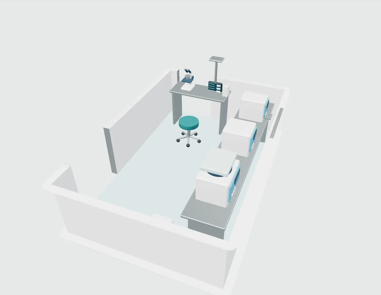 A general clinic and its extension — space or equipment view 2