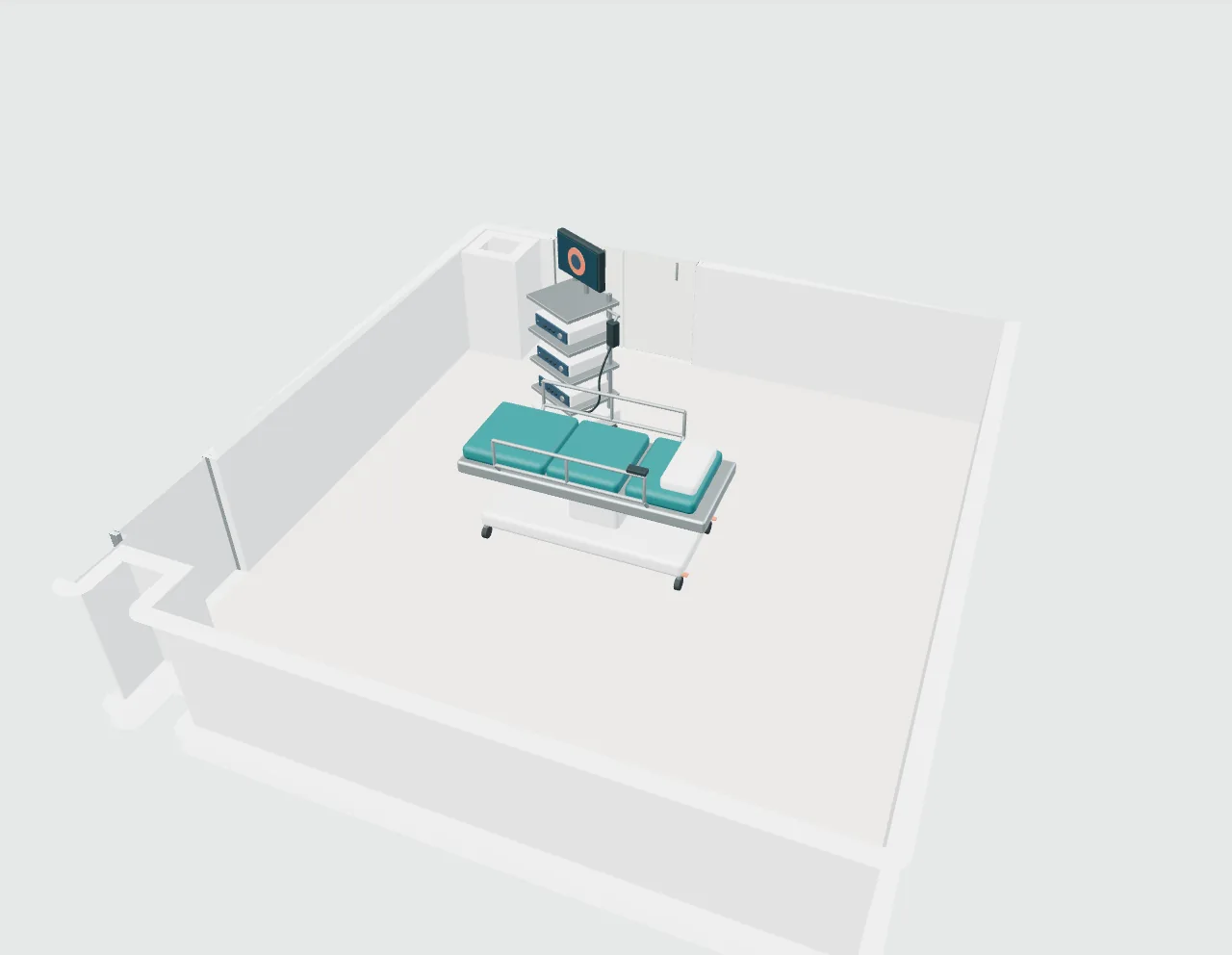 A coordinated endoscopy centre — space or equipment view 1